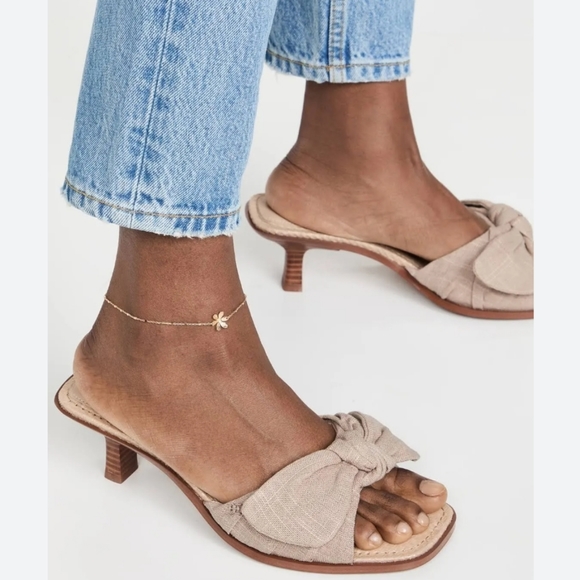 Sam Edelman Darcie Bow Kitten Heel Sandals - Picture 1 of 10